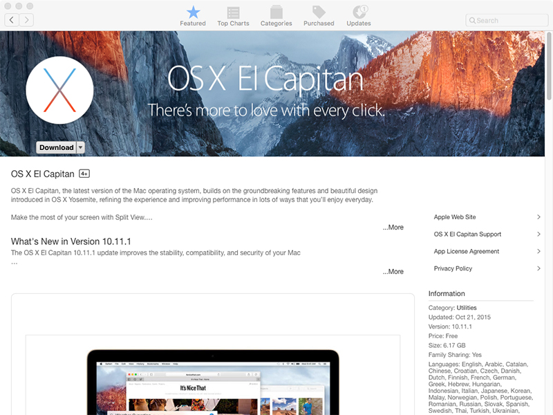 Os X Yosemite Download Free Mac